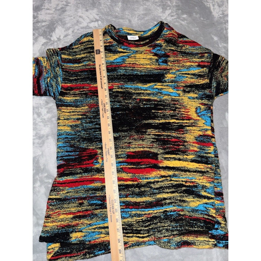 Akris Punto Northern Lights Jacquard Space Dye Ikat Sweater Sweatshirt 8 - Picture 8 of 8